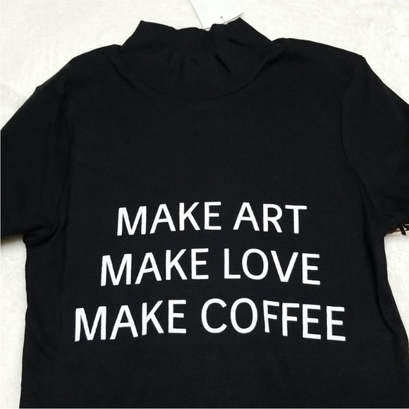 NWT REVOLVE Daydream Nation Make Art Fashion Top In Black Size XS, M, or Large - Picture 3 of 8